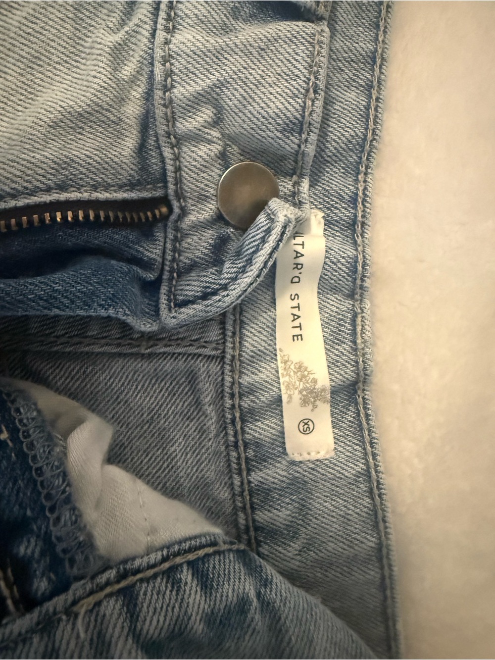 Altar'd State Light Blue Denim Jean Shorts